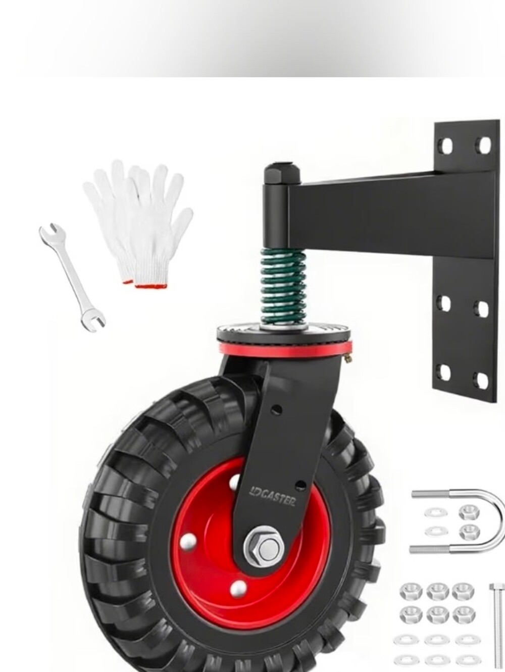 6 In Fence Gate Wheel for Wooden / Metal Heavy Duty Gate Wheel 550 lbs Capacity